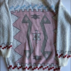 Vintage 80’s Pastel Aztec Sweater